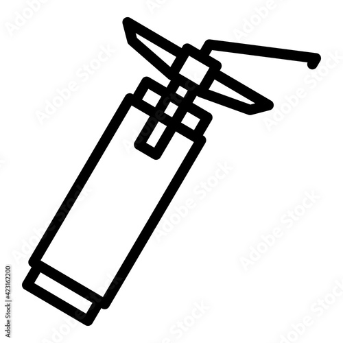 Insulation sealant icon. Outline insulation sealant vector icon for web design isolated on white background