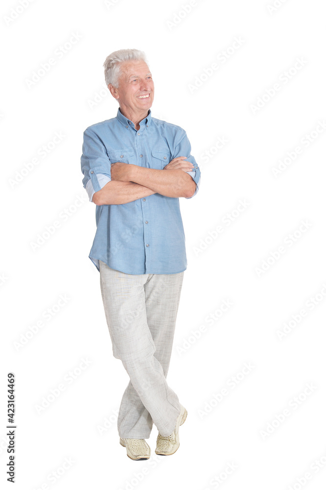 portrait of smiling senior man portrait of smiling senior man