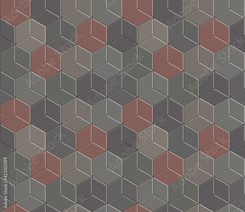 3D brick stone pavement 24