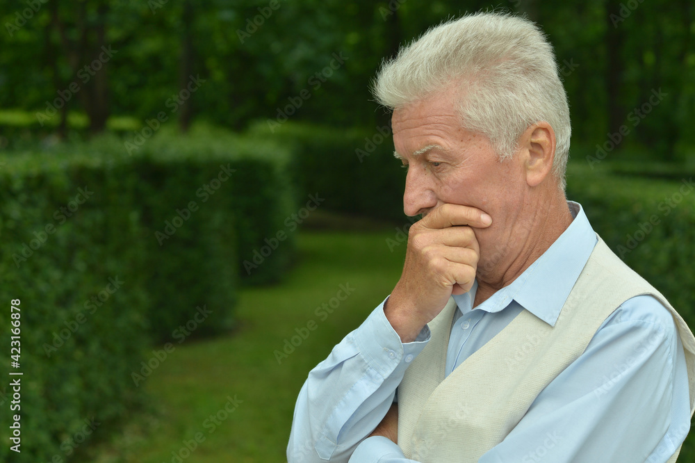portrait of sad senior man thinking portrait of sad senior man thinking
