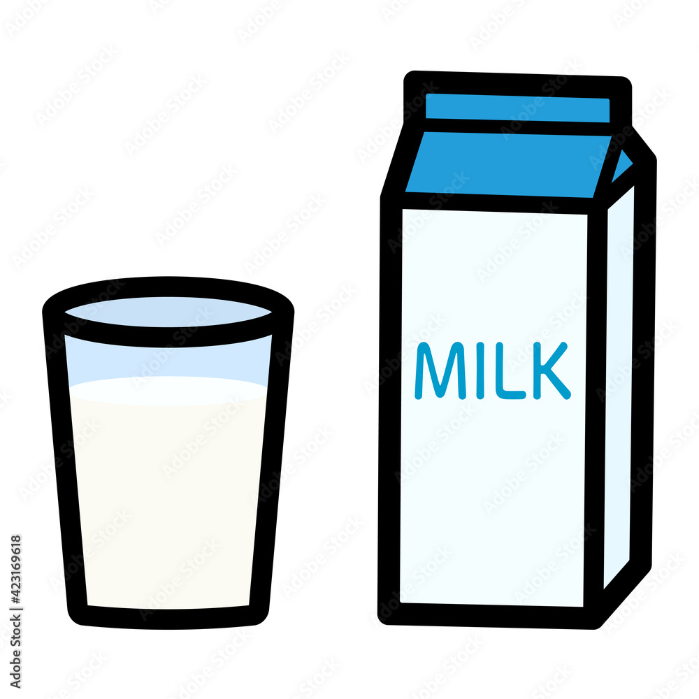 シンプルでかわいい牛乳のイラスト Stock Vector Adobe Stock シンプルでかわいい牛乳のイラスト Stock Vector Adobe Stock