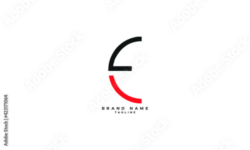 ECL, EC, Abstract initial monogram letter alphabet logo design