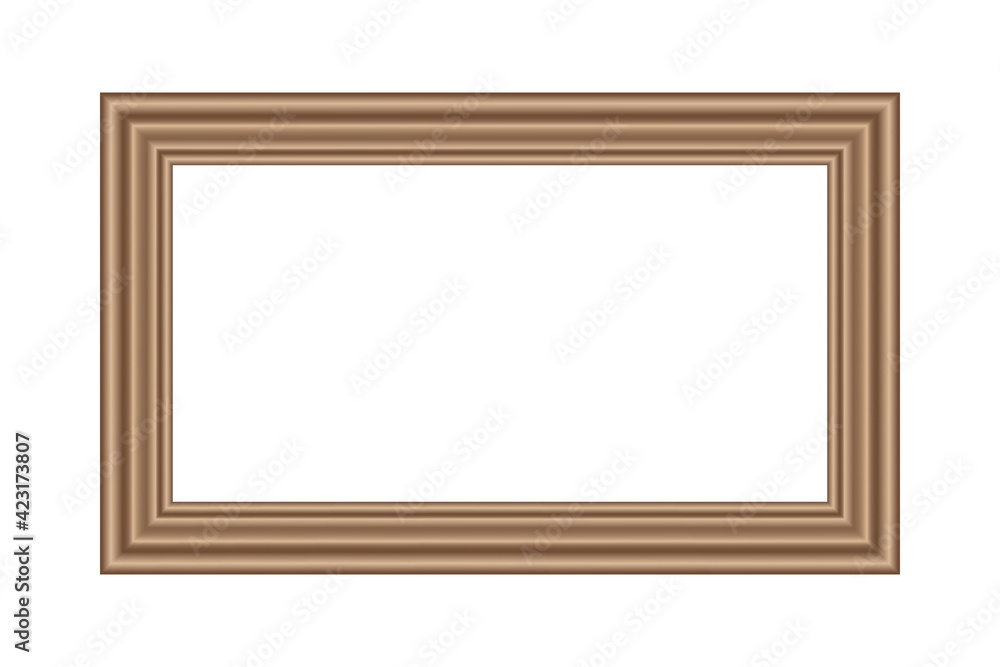 Wooden frame, widescreen 16:9 format, vector illustration
Wooden frame, widescreen 16:9 format, vector illustration