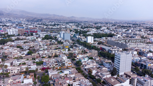 Aerial view of the municipality of Miraflores in the city of Lima © Erik González