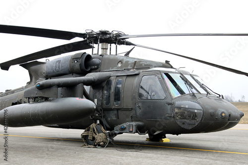 UH-60 Black Hawk Helicopters, Karmelava Airport, Lithuania 25 03 2021