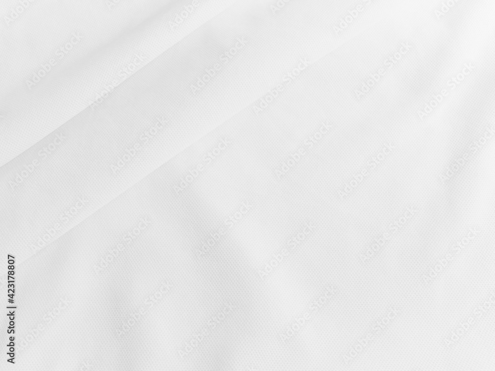 White wavy clothe background. Fabric texture White wavy clothe background. Fabric texture