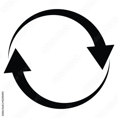 rounded arrow repeat icon design