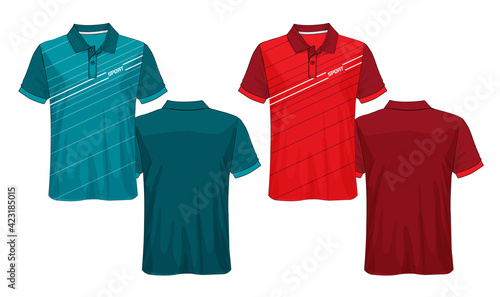 T-shirt polo design, Sport jersey template.	