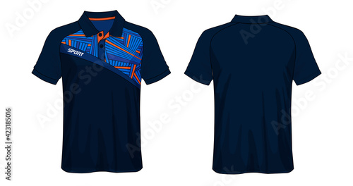 T-shirt polo design, Sport jersey template.	