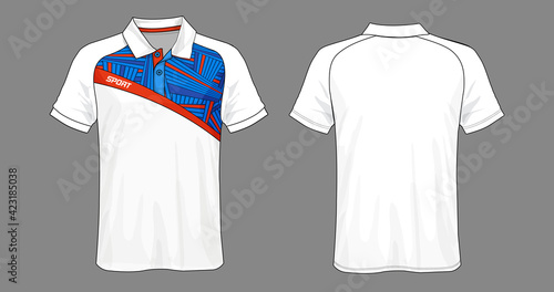 T-shirt polo design, Sport jersey template.	