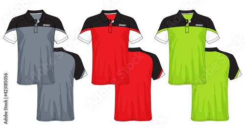 T-shirt polo design, Sport jersey template.	