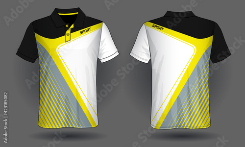 T-shirt polo design, Sport jersey template.	