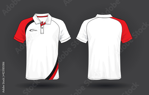 T-shirt polo design, Sport jersey template.	
