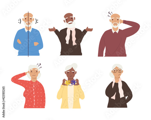 six alzheimer patients