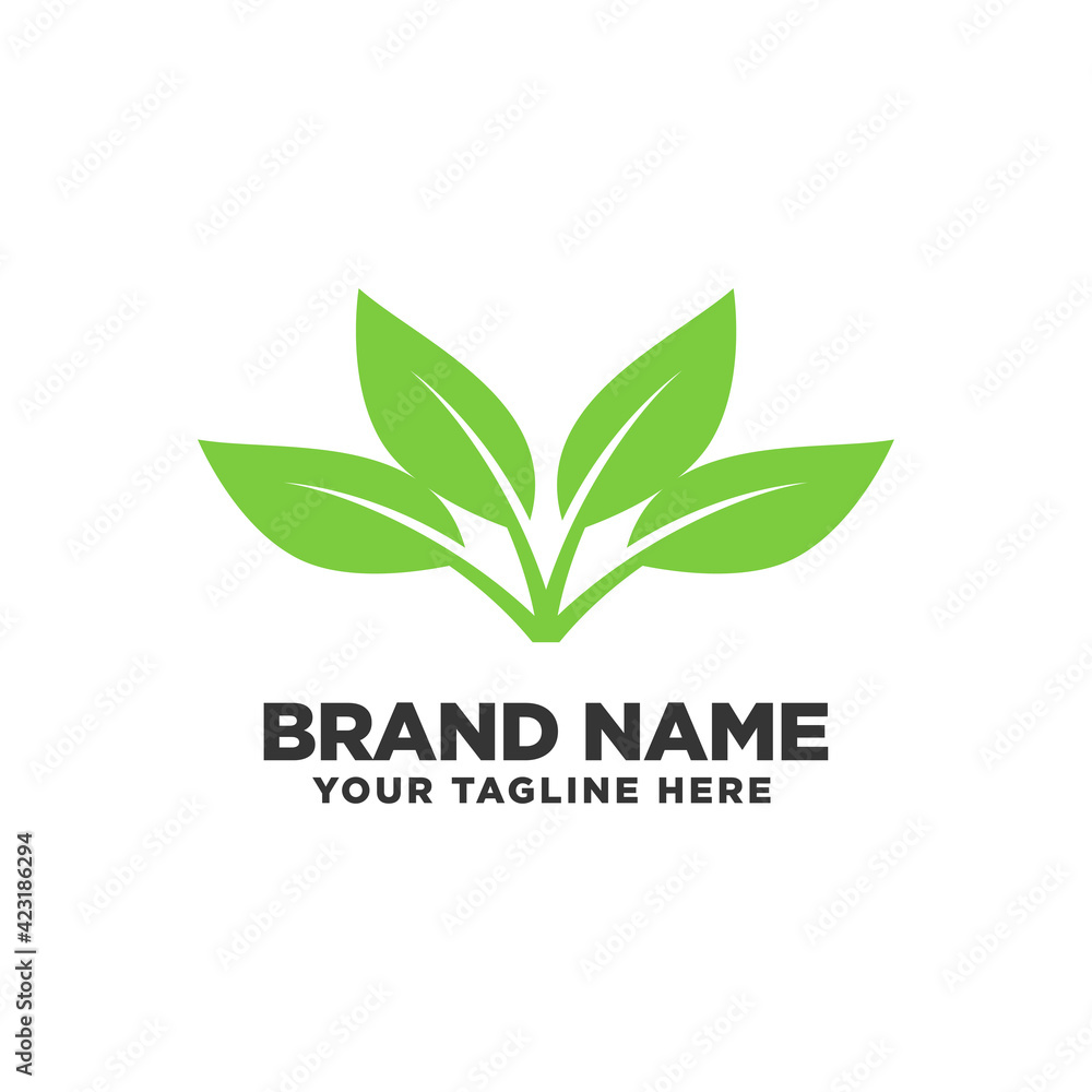 Logos of green leaf ecology nature element vector icon Logos of green leaf ecology nature element vector icon