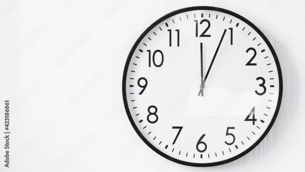 Close up video of clock face on wall Close up video of clock face on wall