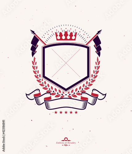 Graphic emblem composed usi...
