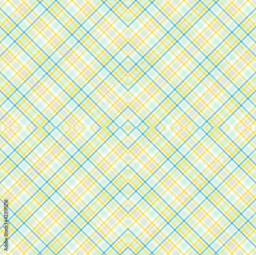 Rainbow Pastel Argyle Plaid Tartan textured Seamless Pattern Design