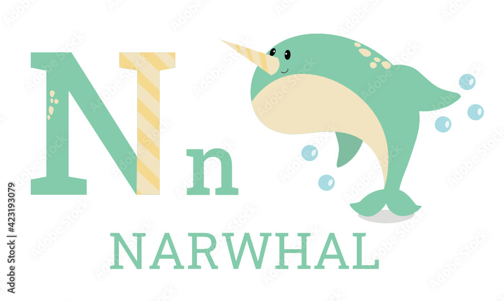 Obraz premium narwhal abc