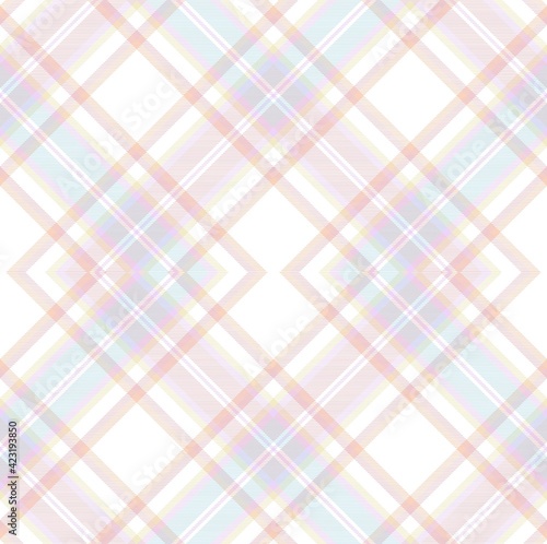 Wallpaper Mural Rainbow Pastel Argyle Plaid Tartan textured Seamless Pattern Design Torontodigital.ca