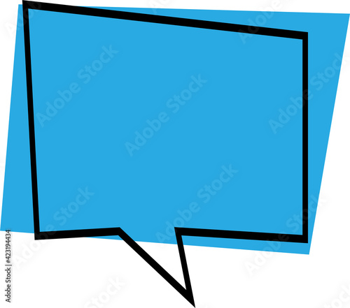 Blank speech bubble sign design
