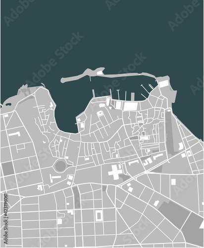 map of the city of Chania, Crete, Greece