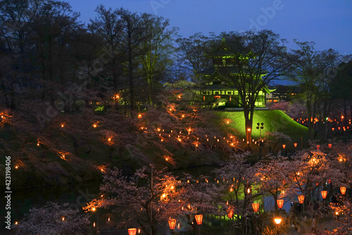 Takada Castle Cherry Blossoms, Joetsu ciry, Niigata Pref., Japan	
 photo