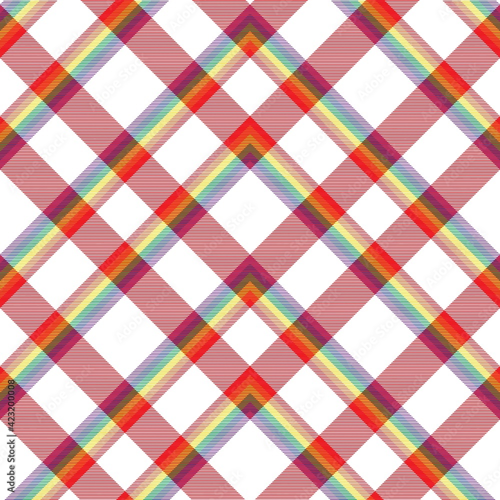 Rainbow Chevron Plaid Tartan textured Seamless Pattern Design Rainbow Chevron Plaid Tartan textured Seamless Pattern Design