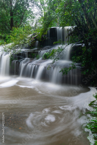 Balaka Falls on overcast day, Sydney, Australia. photo