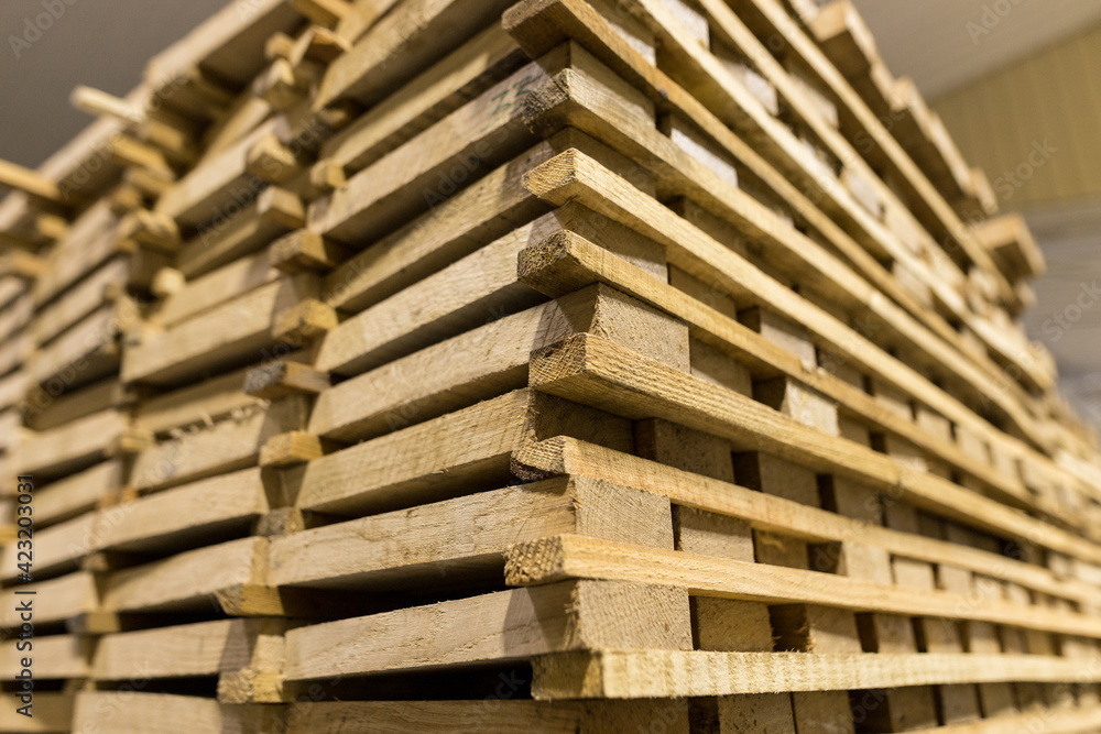 The close up of folded decorative not chipped wooden blocks The close up of folded decorative not chipped wooden blocks