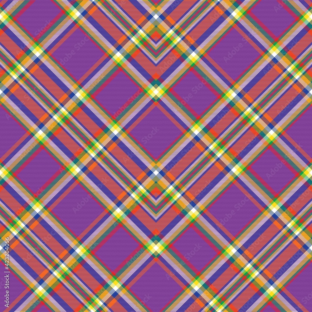 Rainbow Chevron Plaid Tartan textured Seamless Pattern Design Rainbow Chevron Plaid Tartan textured Seamless Pattern Design