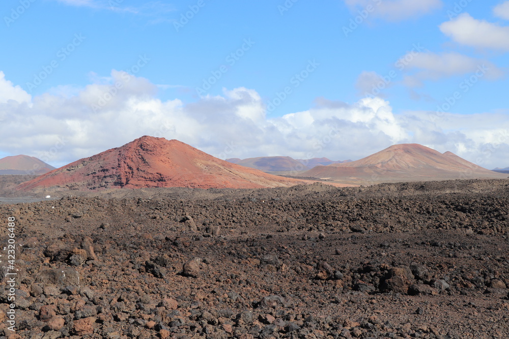 Paysage Volcanique Lanzarote Canaries Espagne  