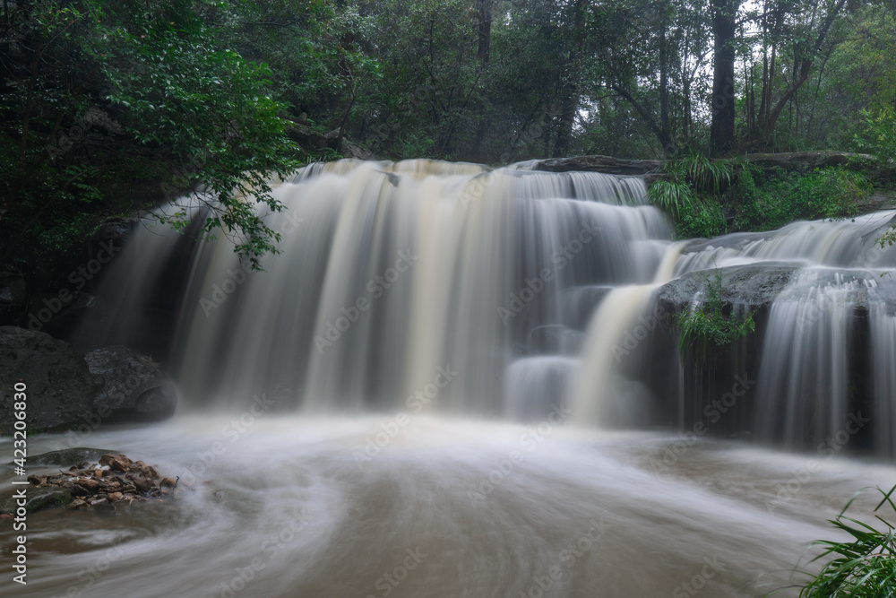 Balaka Falls with full water flow, Sydney, Australia. Balaka Falls with full water flow, Sydney, Australia.