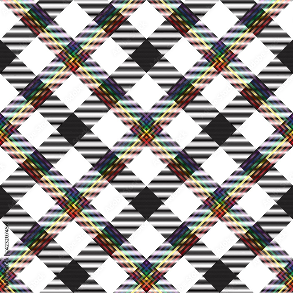Rainbow Chevron Plaid Tartan textured Seamless Pattern Design Rainbow Chevron Plaid Tartan textured Seamless Pattern Design