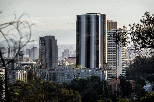 Skyline of Santiago de Chile. Chile. Latin America