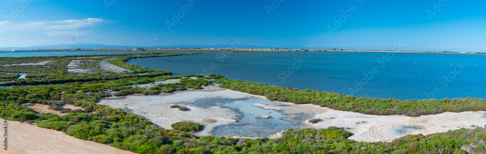 La Tancada Old Salt Lakes, The Ebre Delta Natural Park, Terres de l'Ebre, Tarragona, Catalonia, Spain
