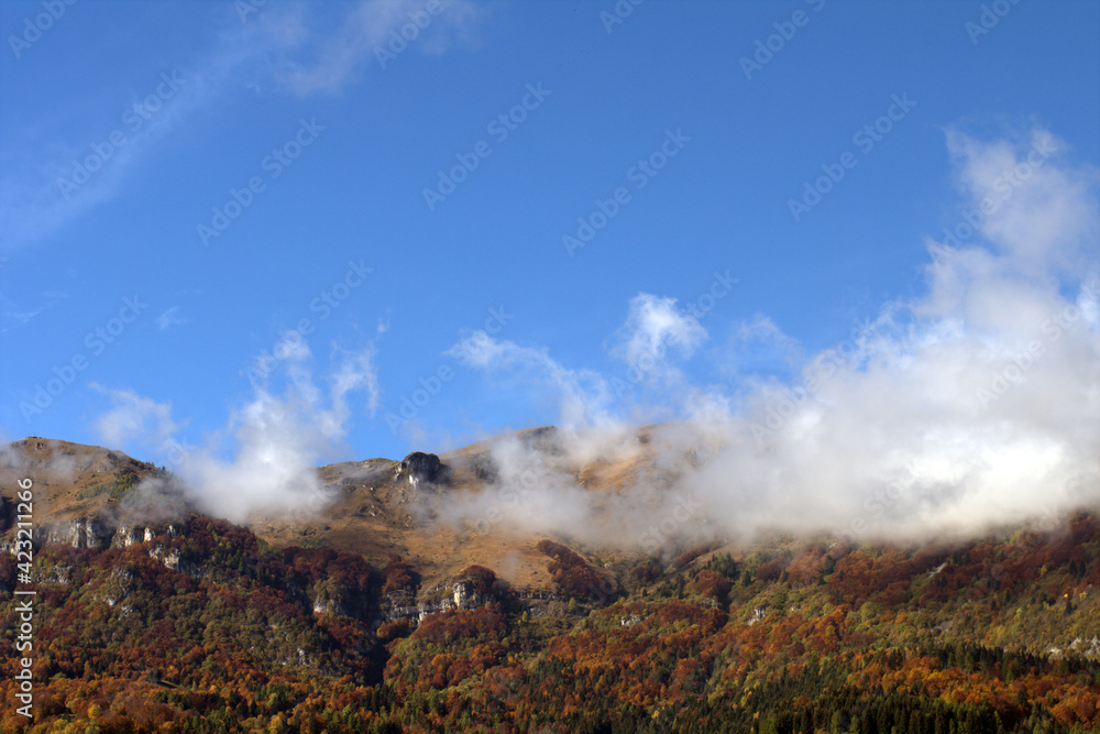 clouds over the mountains,sky, landscape, nature,blue,tourism,peak, rock,