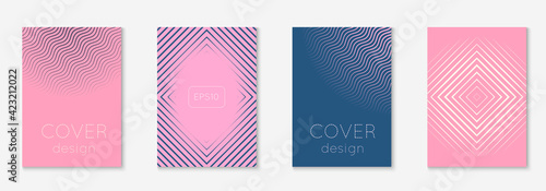 Modern catalog with minimalist geometric line and trendy shapes.