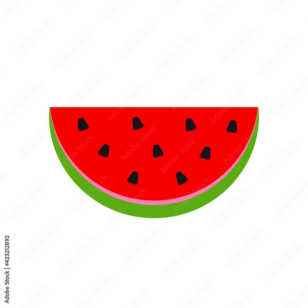 vector watermelon. abstract fruit illustration vector watermelon. abstract fruit illustration