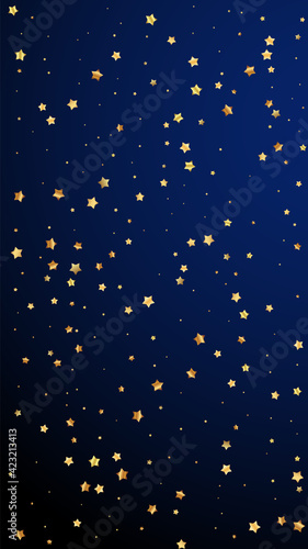 Fototapeta Naklejka Na Ścianę i Meble -  Gold stars random luxury sparkling confetti. Scatt