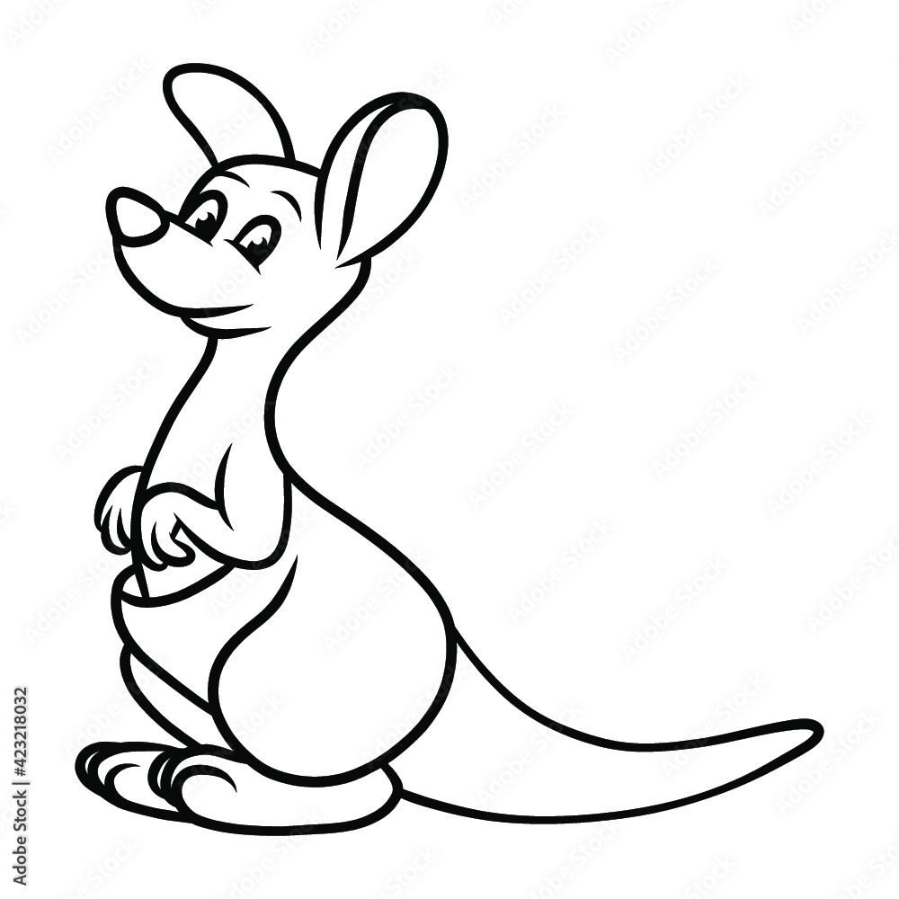 Obraz premium Animal kangaroo mammal icon