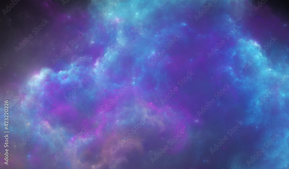 Fictional Cloudy Nebula Background Backplate - 12k resolution