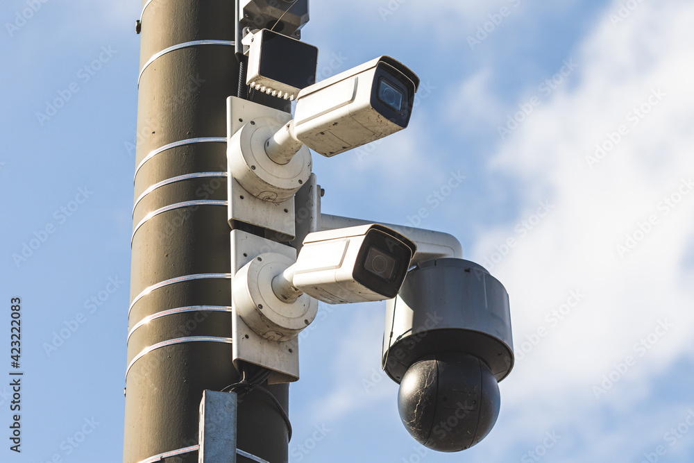 AI security surveillance cameras in city AI security surveillance cameras in city