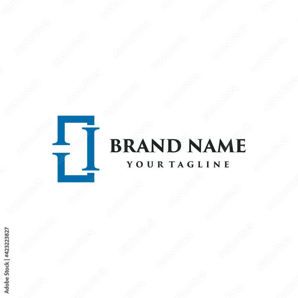 Law pillar symbol and logo design template for law firm. Law pillar symbol and logo design template for law firm.