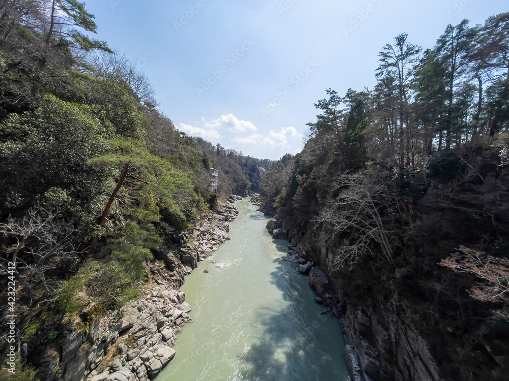 飯田市天竜峡の渓谷