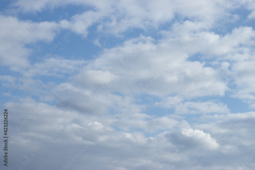 Blue sky with white clouds