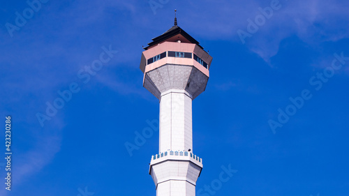 minaret of mosque at bandung town square