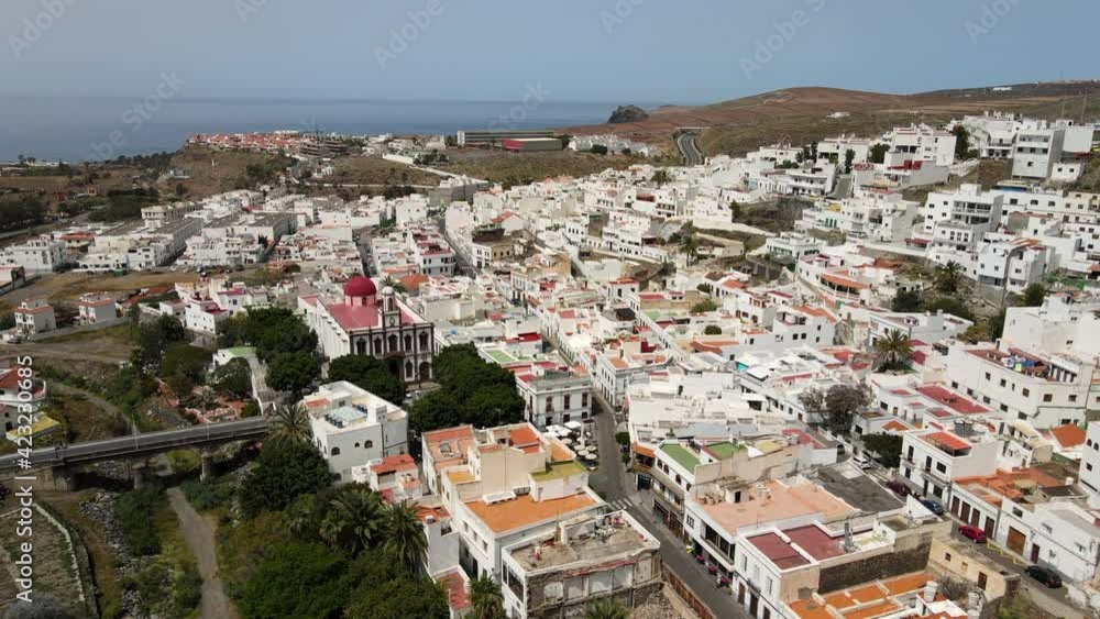 Aerial view on Agaete in Gran Canaria Aerial view on Agaete in Gran Canaria