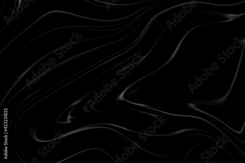 Satin waves Black texture soft abstract 