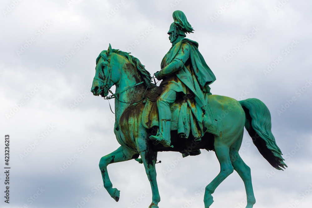 Fototapeta premium Kaiser Wilhelm I by Friedrich Drake in 1867